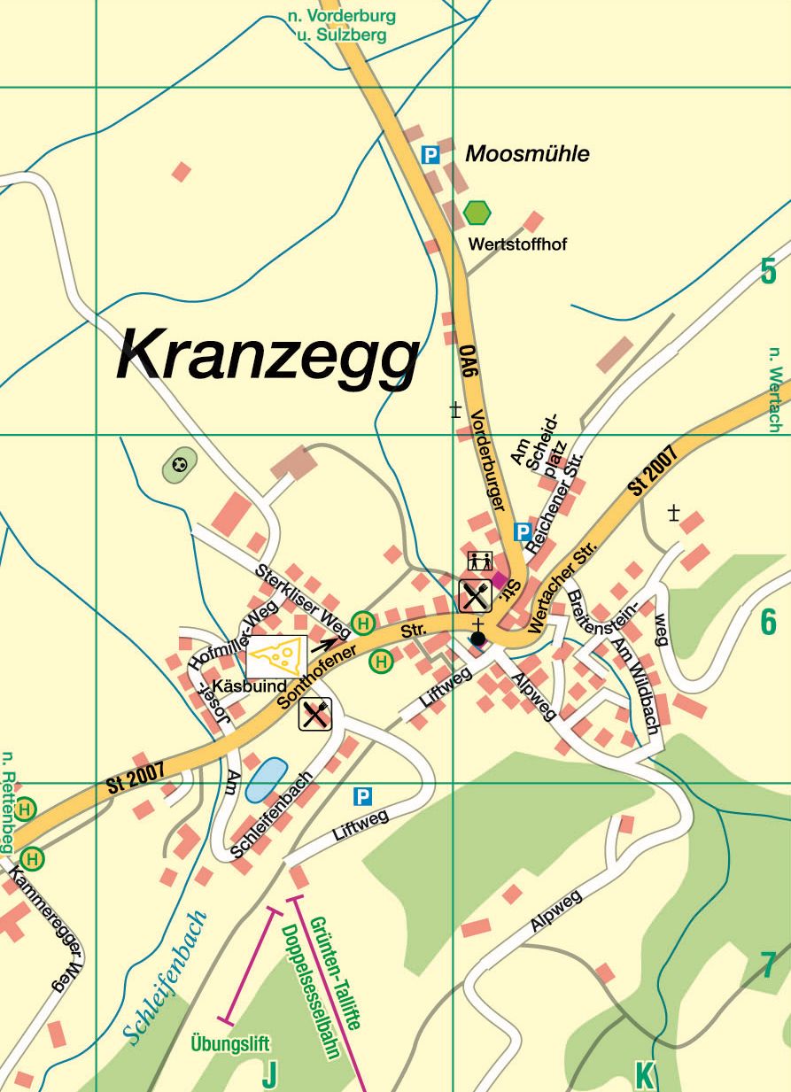 Ortsplan Kranzegg